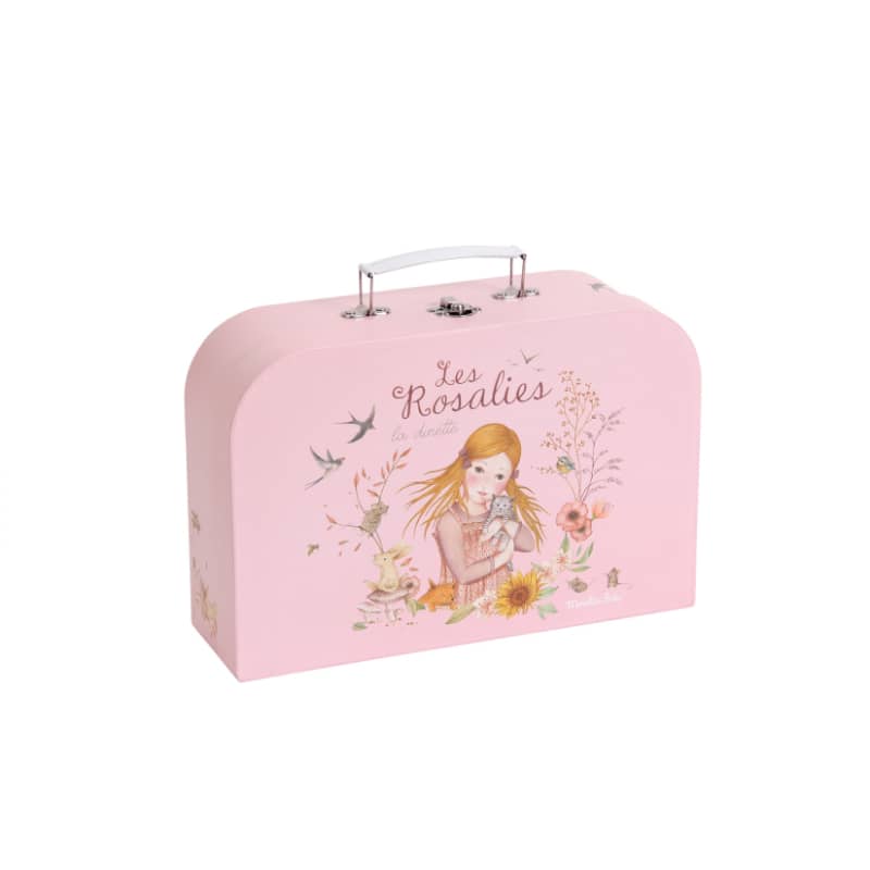 The pink tea set box for little girls 