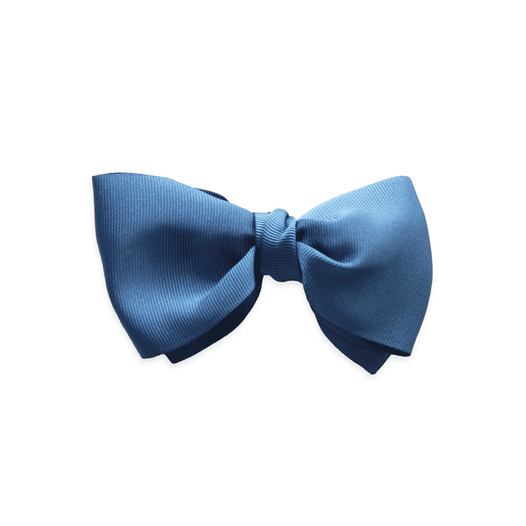 French blue Grosgrain hair bow ribbon for girls