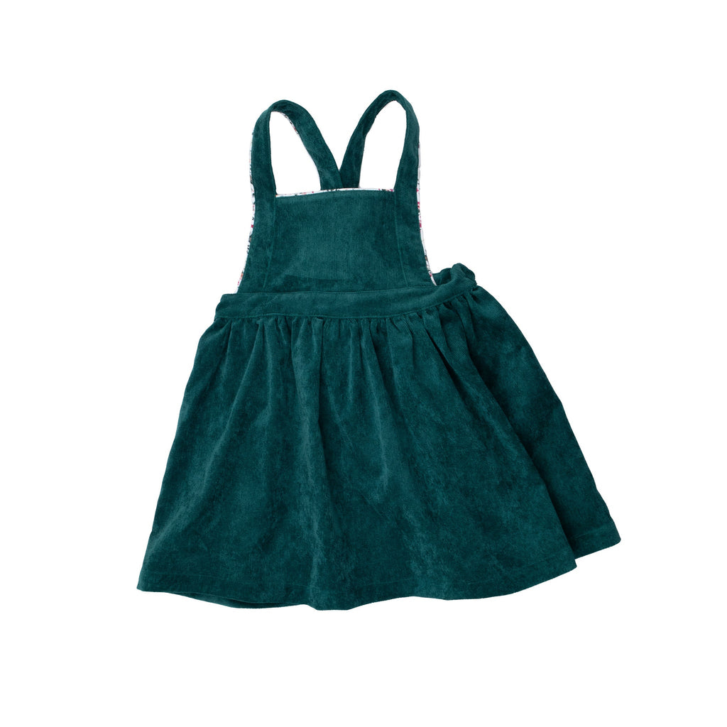  Green Corduroy Pinafore Dress