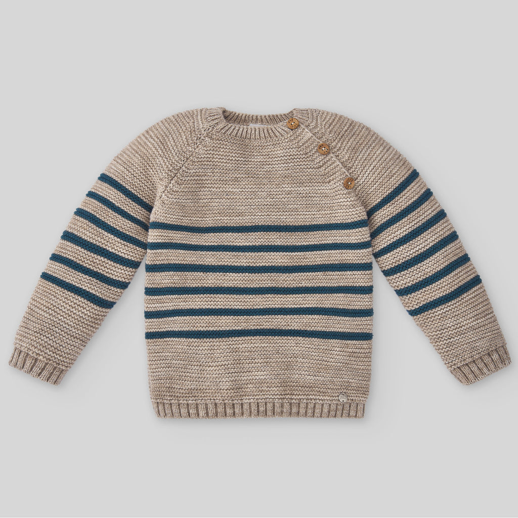 Boys Puccini Knit Striped Sweater