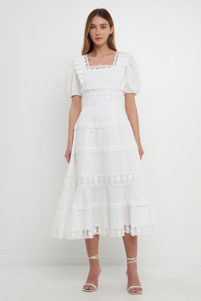 lace linen dress 