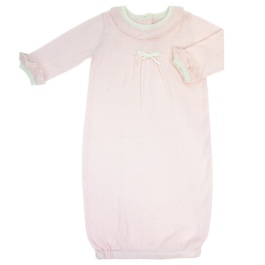 pink infant gown