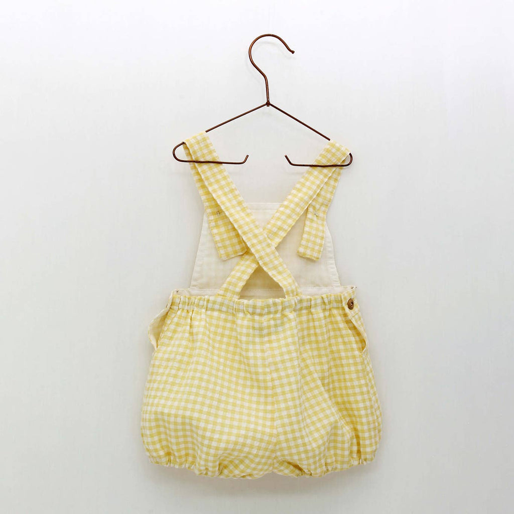 yellow vichy overall bubble