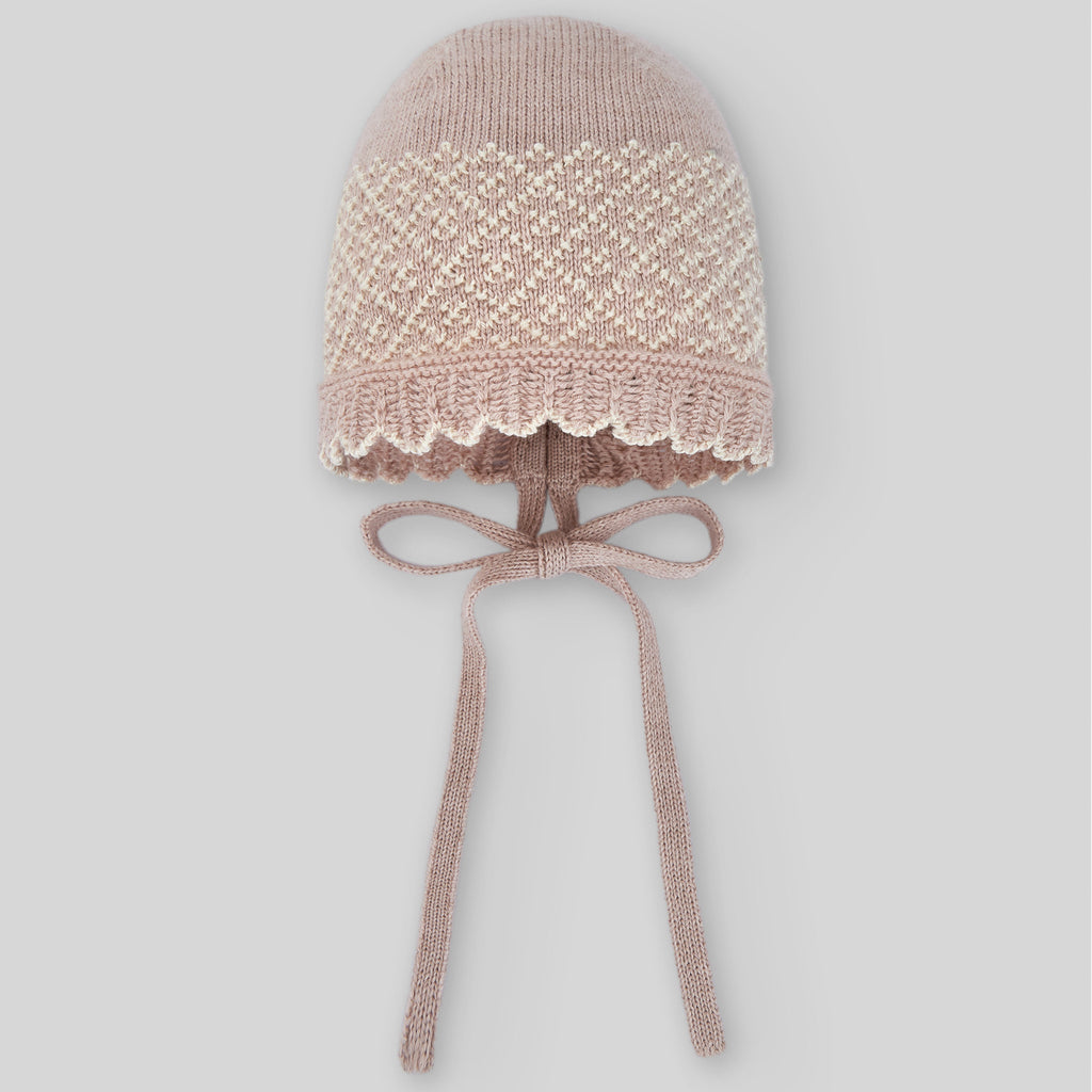 scalloped brim hat for baby girl 