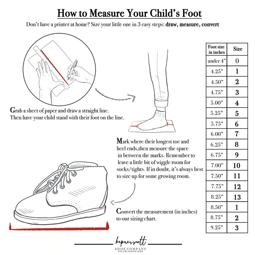 toddler shoe chart 