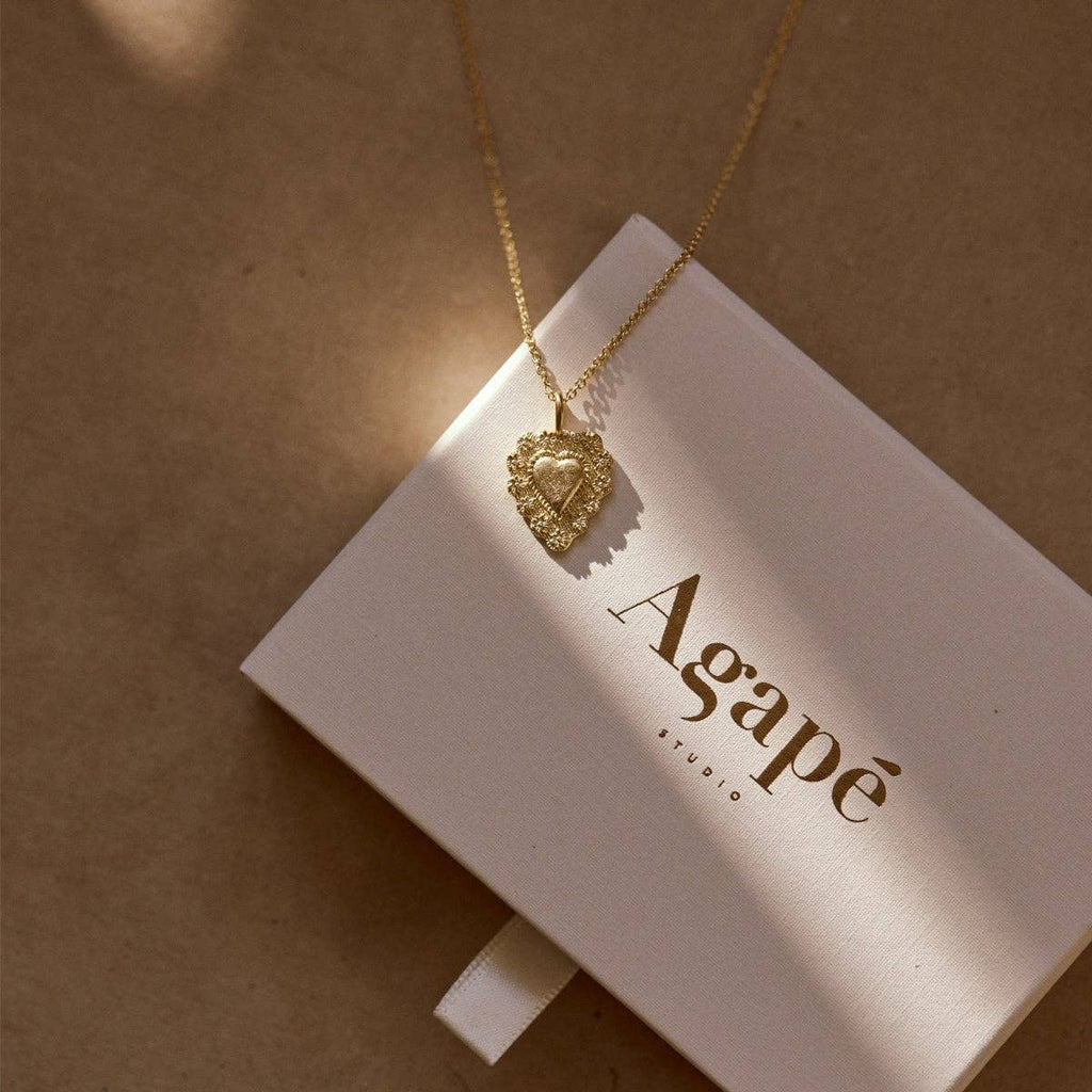 agape Aphrodite gold plated necklace 